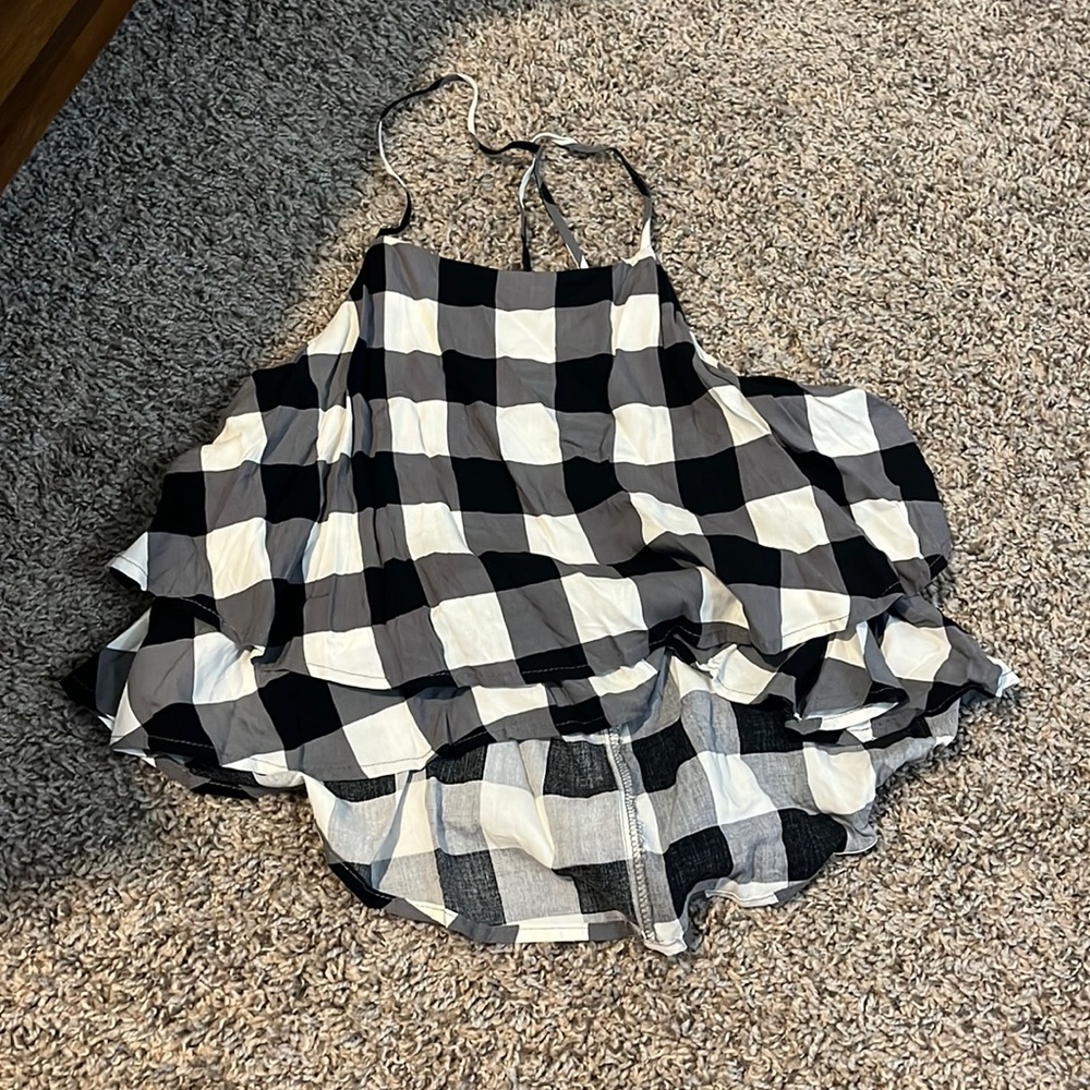 Checkered Crop, Forever 21, Size S